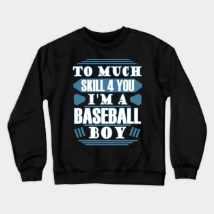 Baseball Player Gift Sports Pitcher Baseman Crewneck Sweatshirt
